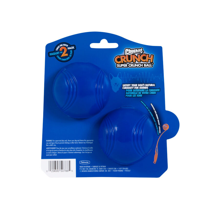 Chuckit! Crunch Bola com som para c&atilde;es &ndash; Pack 2, , large Imagem n&uacute;mero 5